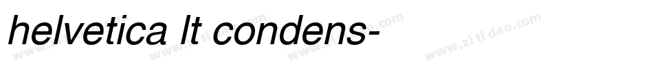 helvetica lt condens字体转换